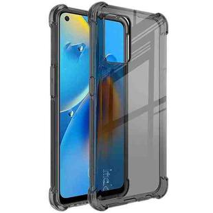 For OPPO F19 4G / A74 4G IMAK All-inclusive Shockproof Airbag TPU Case with Screen Protector(Transparent Black)