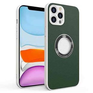 For iPhone 11 PU+PC+TPU Mobile Phone Protective Case (Dark Green)