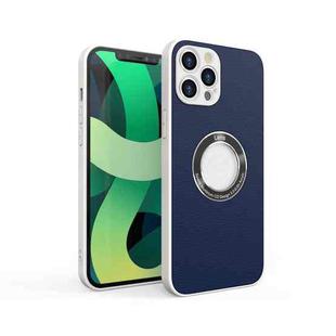 For iPhone 11 Pro Max PU+PC+TPU Mobile Phone Protective Case (Dark Blue)