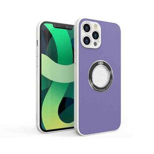 For iPhone 12 Pro PU+PC+TPU Mobile Phone Protective Case(Purple)