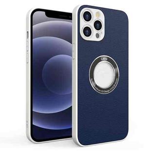 For iPhone 12 mini PU+PC+TPU Mobile Phone Protective Case (Dark Blue)