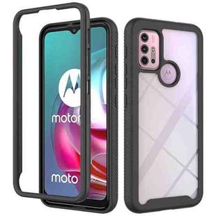 For Motorola Moto G30 Starry Sky Solid Color Series Shockproof PC + TPU Protective Case(Black)