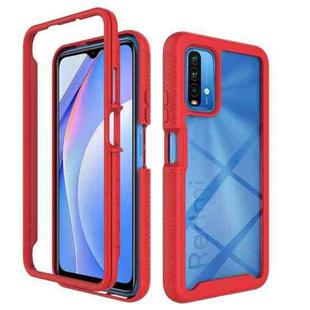 For Xiaomi Poco M3 / Redmi 9T Starry Sky Solid Color Series Shockproof PC + TPU Protective Case(Red)