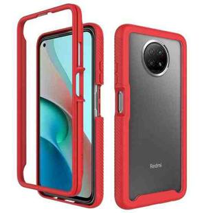 For Xiaomi Redmi Note 9T Starry Sky Solid Color Series Shockproof PC + TPU Protective Case(Red)