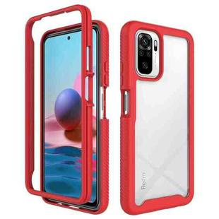 For Xiaomi Redmi Note 10 Starry Sky Solid Color Series Shockproof PC + TPU Protective Case(Red)