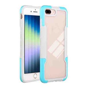 For iPhone SE 2022 / SE 2020 / 8 / 7 TPU + PC + Acrylic 3 in 1 Shockproof Protective Case(Sky Blue)