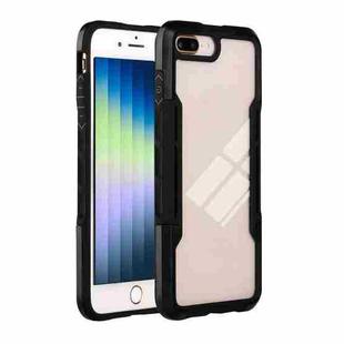 For iPhone SE 2022 / SE 2020 / 8 / 7 TPU + PC + Acrylic 3 in 1 Shockproof Protective Case(Black)