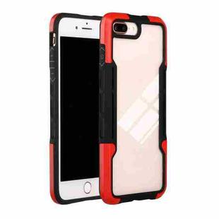 TPU + PC + Acrylic 3 in 1 Shockproof Protective Case For iPhone 8 Plus / 7 Plus(Red)