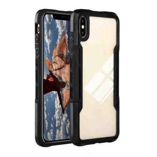 TPU + PC + Acrylic 3 in 1 Shockproof Protective Case For iPhone XS / X(Black)
