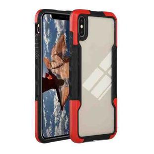 TPU + PC + Acrylic 3 in 1 Shockproof Protective Case For iPhone XS / X(Red)