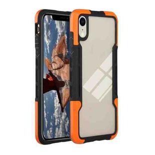 For iPhone XR TPU + PC + Acrylic 3 in 1 Shockproof Protective Case(Orange)