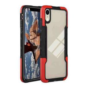 For iPhone XR TPU + PC + Acrylic 3 in 1 Shockproof Protective Case(Red)
