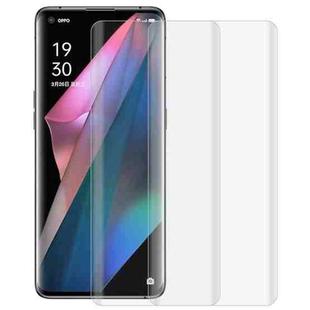 For OPPO Find X3 / X3 Pro 2 PCS 3D Curved Silk-screen PET Full Coverage Protective Film(Transparent)