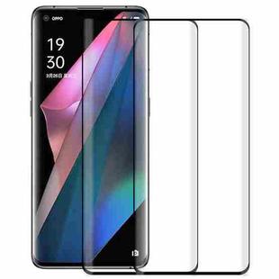 For OnePlus 9 Pro 2 PCS 3D Curved Silk-screen PET Full Coverage Protective Film(Black)