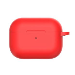 For Apple AirPods Pro Silicone Wireless Earphone Protective Case, Support Wireless Charging(Red)