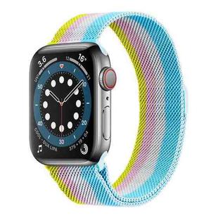 Four-color Rainbow Milanese Watch Band For Apple Watch Series 7 41mm / 6 & SE & 5 & 4 40mm / 3 & 2 & 1 38mm(1)