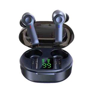 HDW-R22 IPX67 Waterproof Heavy Bass Touch Bluetooth Earphone with Magnetic Charging Box & Three-screen Battery Display(Black)