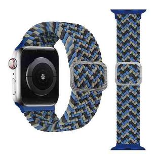 Buckle Braided Elastic Strap Watch Band For Apple Watch Ultra 49mm / Series 8&7 45mm / SE 2&6&SE&5&4 44mm / 3&2&1 42mm(Wave Pattern Camouflage)