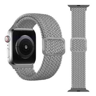 Buckle Braided Elastic Strap Watch Band For Apple Watch Series 7 45mm / 6 & SE & 5 & 4 44mm / 3 & 2 & 1 42mm(Creamy-white)
