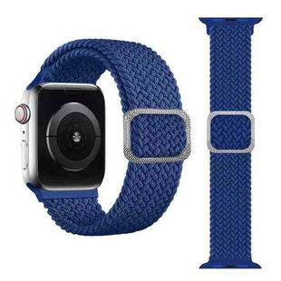Buckle Braided Elastic Strap Watch Band For Apple Watch Ultra 49mm / Series 8&7 45mm / SE 2&6&SE&5&4 44mm / 3&2&1 42mm(Blue)