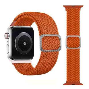 Buckle Braided Elastic Strap Watch Band For Apple Watch Ultra 49mm / Series 8&7 45mm / SE 2&6&SE&5&4 44mm / 3&2&1 42mm(Bright Orange)