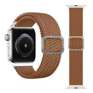 Buckle Braided Elastic Strap Watch Band For Apple Watch Ultra 49mm / Series 8&7 45mm / SE 2&6&SE&5&4 44mm / 3&2&1 42mm(Coffee)