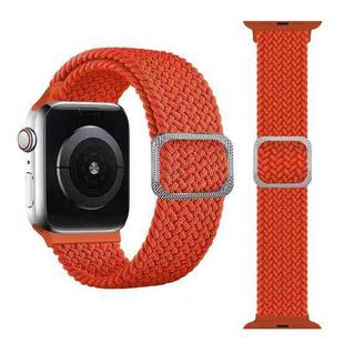 Buckle Braided Elastic Strap Watch Band For Apple Watch Series 7 41mm / 6 & SE & 5 & 4 40mm / 3 & 2 & 1 38mm(Orange)