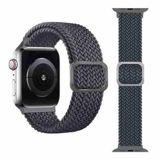 Buckle Braided Elastic Strap Watch Band For Apple Watch Series 8&7 41mm / SE 2&6&SE&5&4 40mm / 3&2&1 38mm(Grey)