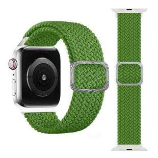Buckle Braided Elastic Strap Watch Band For Apple Watch Series 8&7 41mm / SE 2&6&SE&5&4 40mm / 3&2&1 38mm(Bright Green)