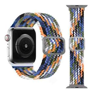 Buckle Braided Elastic Strap Watch Band For Apple Watch Series 8&7 41mm / SE 2&6&SE&5&4 40mm / 3&2&1 38mm(Denim)