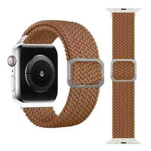 Buckle Braided Elastic Strap Watch Band For Apple Watch Series 8&7 41mm / SE 2&6&SE&5&4 40mm / 3&2&1 38mm(Coffee)