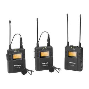 Saramonic UwMic9 Kit2 Broadcast Interview UHF Dual Channels Wireless Lavalier Microphone System