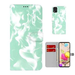 For LG K42 Cloud Fog Pattern Horizontal Flip Leather Case with Holder & Card Slot & Wallet(Mint Green)