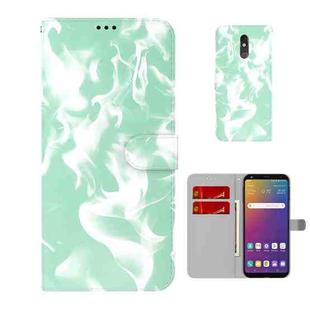 For LG Stylo 5 Cloud Fog Pattern Horizontal Flip Leather Case with Holder & Card Slot & Wallet(Mint Green)