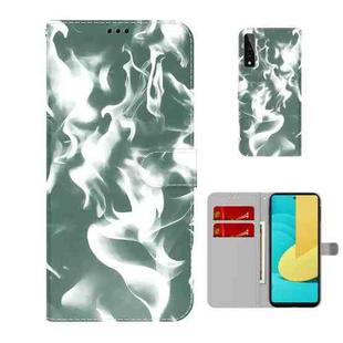 For LG Stylo 7 5G Cloud Fog Pattern Horizontal Flip Leather Case with Holder & Card Slot & Wallet(Dark Green)