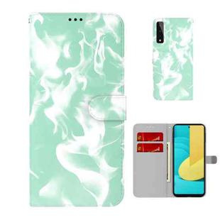 For LG Stylo 7 5G Cloud Fog Pattern Horizontal Flip Leather Case with Holder & Card Slot & Wallet(Mint Green)