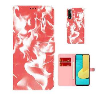 For LG Stylo 7 5G Cloud Fog Pattern Horizontal Flip Leather Case with Holder & Card Slot & Wallet(Red)