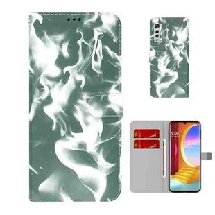 For LG Velvet / G9 Cloud Fog Pattern Horizontal Flip Leather Case with Holder & Card Slot & Wallet(Dark Green)
