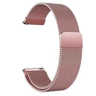 For Huawei Watch 3 / 3 Pro Milanese Stainless Steel Watch Band(Rose Pink)