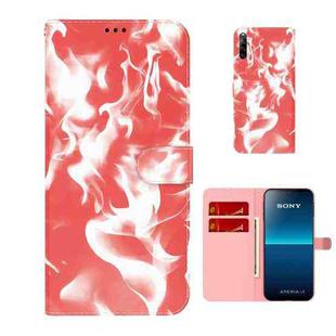 For Sony Xperia L4 Cloud Fog Pattern Horizontal Flip Leather Case with Holder & Card Slot & Wallet(Red)