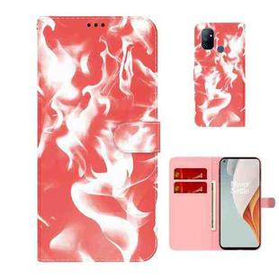 For OnePlus Nord N100 Cloud Fog Pattern Horizontal Flip Leather Case with Holder & Card Slot & Wallet(Red)