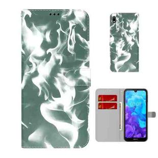 For Huawei Y5 2019 / Honor 8S Cloud Fog Pattern Horizontal Flip Leather Case with Holder & Card Slot & Wallet(Dark Green)