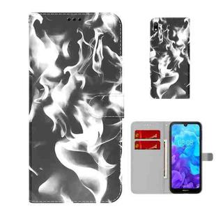 For Huawei Y5 2019 / Honor 8S Cloud Fog Pattern Horizontal Flip Leather Case with Holder & Card Slot & Wallet(Black)