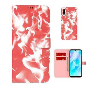 For Huawei P30 Lite / nova 4e Cloud Fog Pattern Horizontal Flip Leather Case with Holder & Card Slot & Wallet(Red)