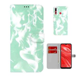 For Huawei Enjoy 9s Cloud Fog Pattern Horizontal Flip Leather Case with Holder & Card Slot & Wallet(Mint Green)