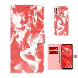 For Huawei Enjoy 9s Cloud Fog Pattern Horizontal Flip Leather Case with Holder & Card Slot & Wallet(Red)