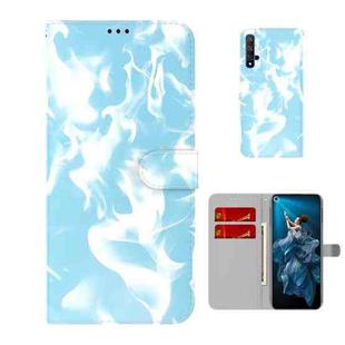 For Huawei Honor 20 / nova 5T Cloud Fog Pattern Horizontal Flip Leather Case with Holder & Card Slot & Wallet(Sky Blue)