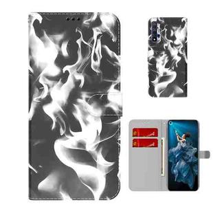 For Huawei Honor 20 / nova 5T Cloud Fog Pattern Horizontal Flip Leather Case with Holder & Card Slot & Wallet(Black)