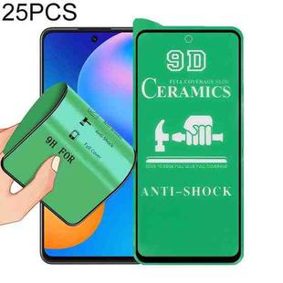 For Huawei P smart 2021 25 PCS 9D Full Screen Full Glue Ceramic Film