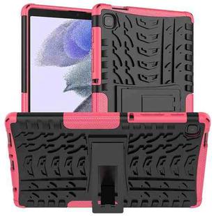 For Samsung Galaxy Tab A7 Lite Tire Texture Shockproof TPU+PC Protective Case with Holder(Pink)